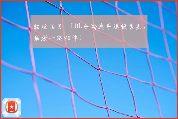 粉丝泪目！LOL手游选手退役告别，感谢一路相伴！
